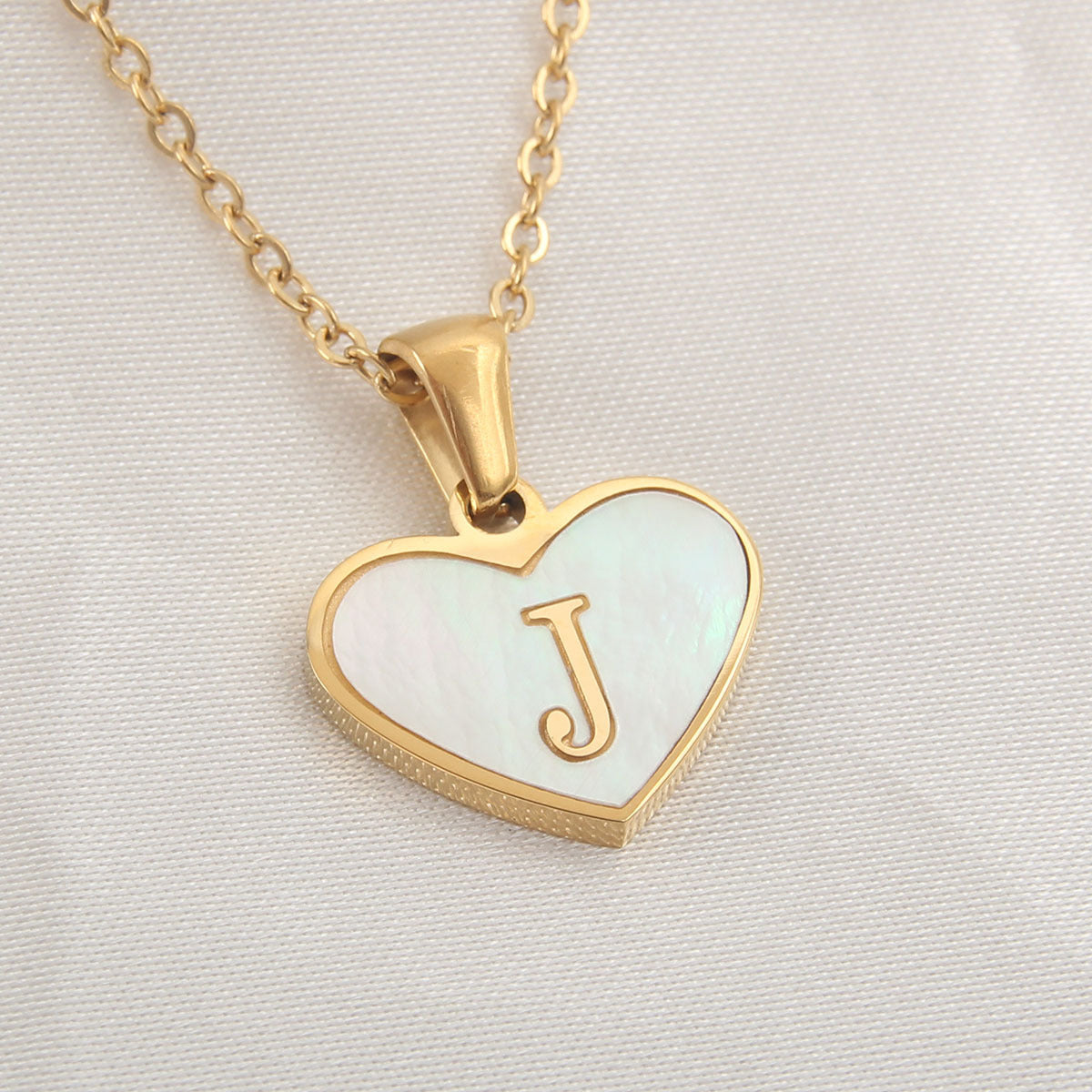 Golden Heartstrings Custom Letter Necklace