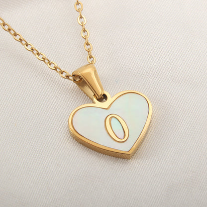 Golden Heartstrings Custom Letter Necklace