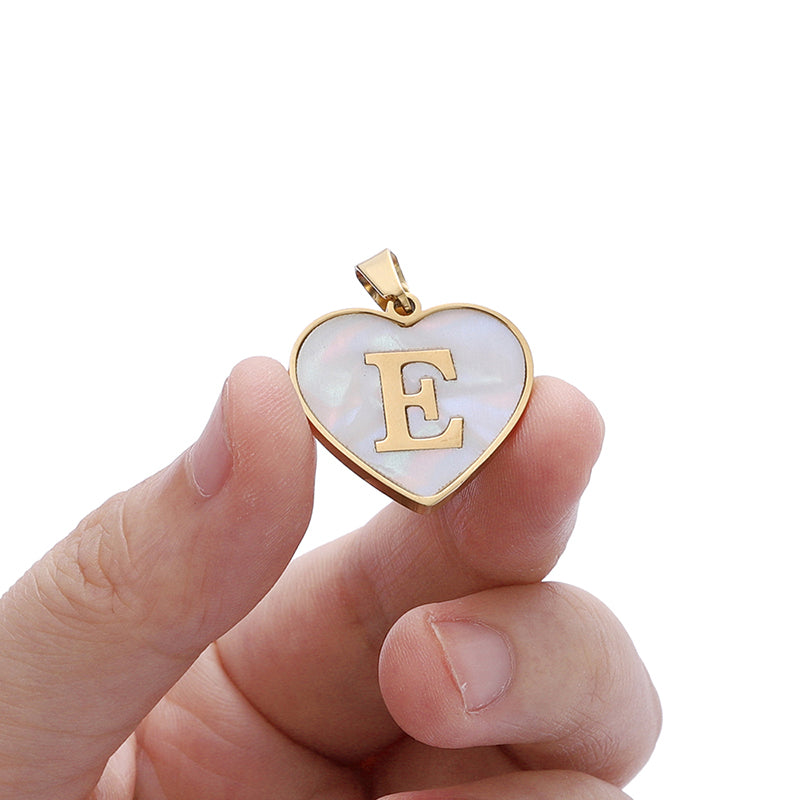 Golden Heartstrings Custom Letter Necklace