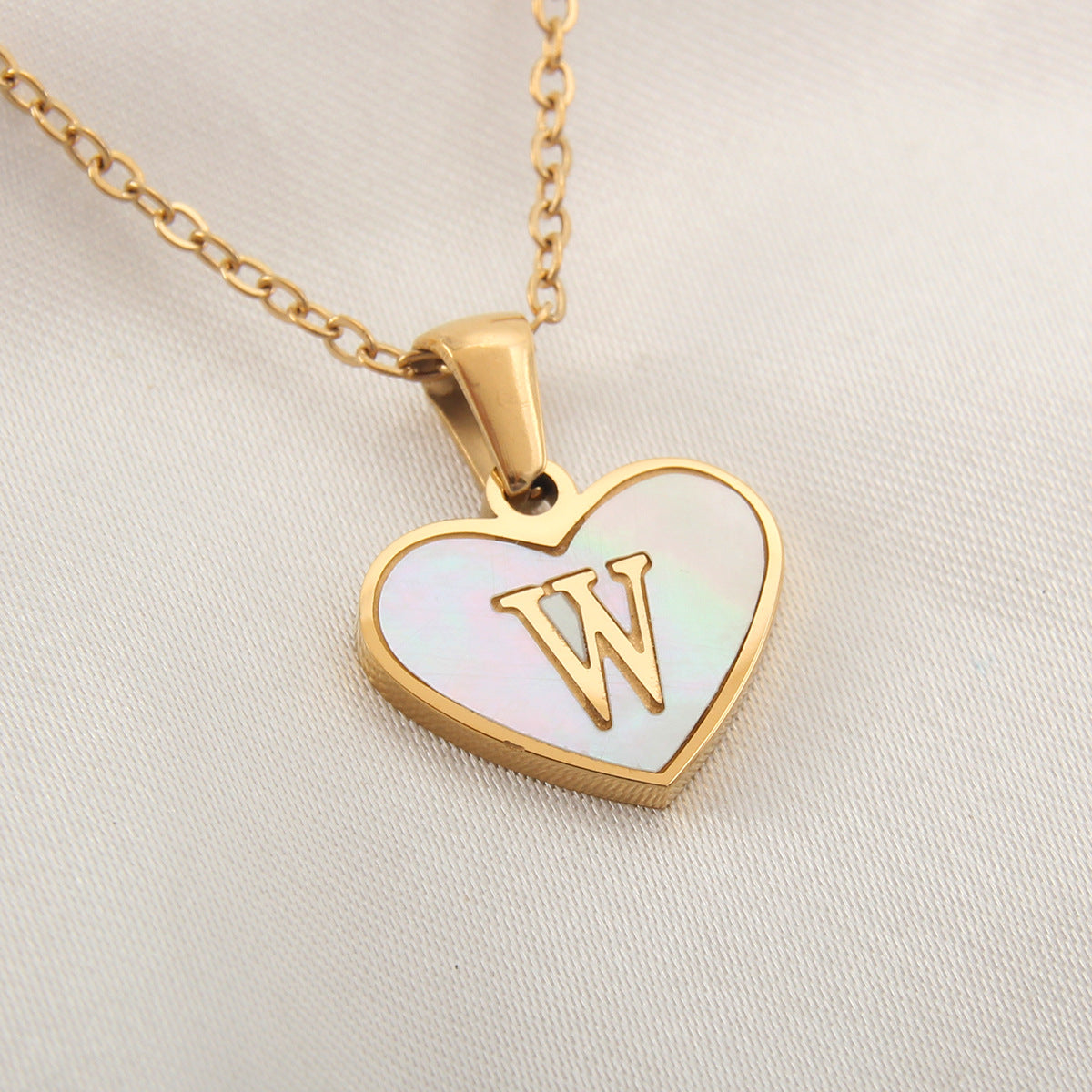 Golden Heartstrings Custom Letter Necklace