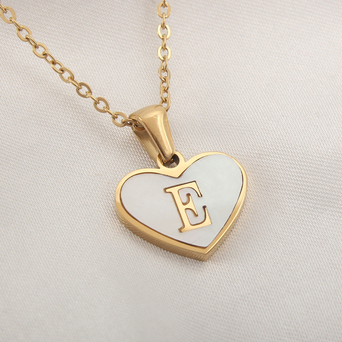 Golden Heartstrings Custom Letter Necklace